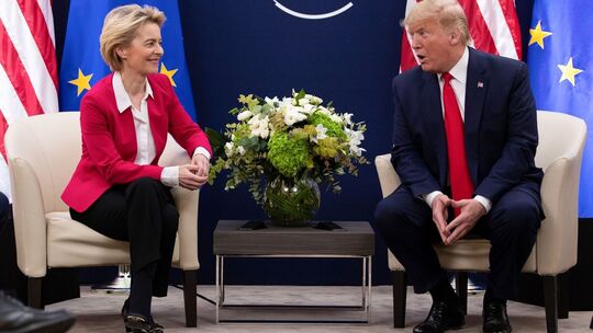 Von der Leyen und Trump