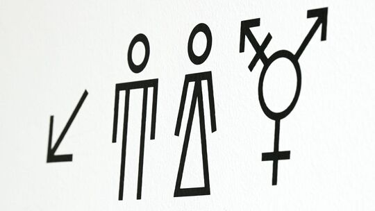 Vielfalt-Symbole für Toiletten
