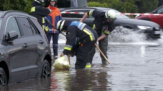 Wetter in Nürnberg - Landunter im Stadtteil Kornburg