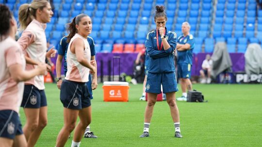 Vor dem Finale der Fußball-EM der Frauen - Training Spanien
