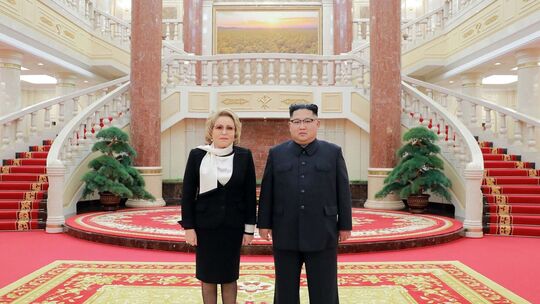 Kim Jong Un trifft Vorsitzende des russischen Oberhauses
