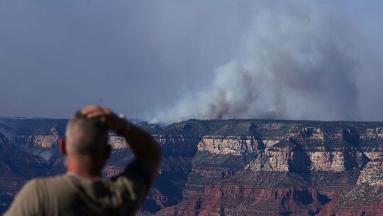 Rauchwolken über dem Grand Canyon: Feuer weitet sich aus