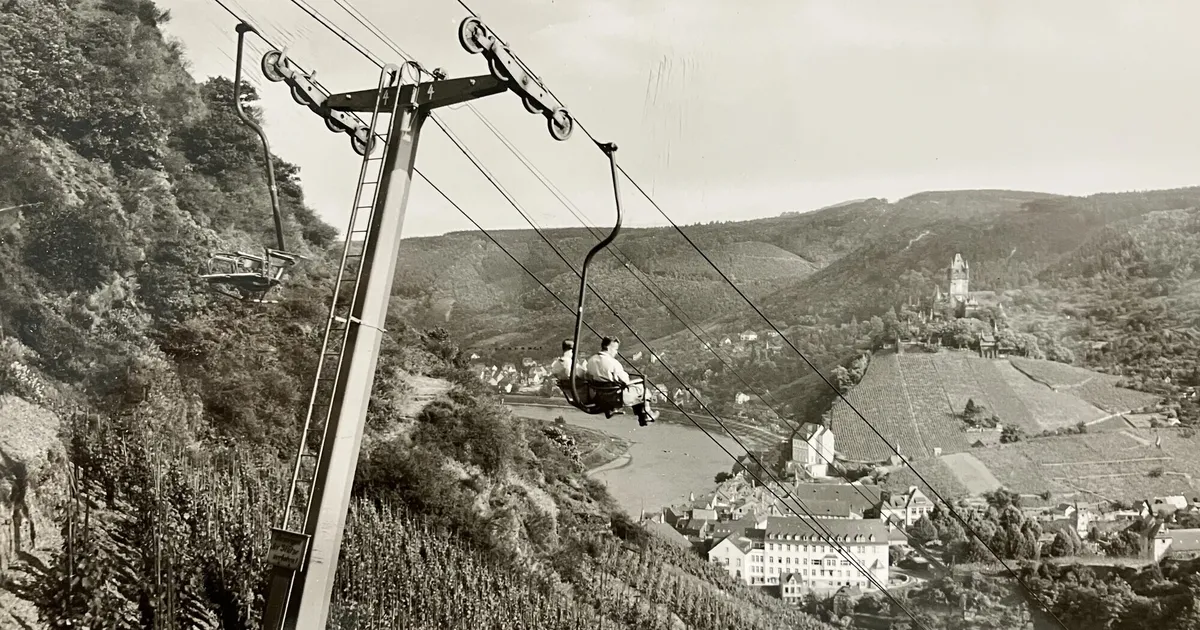 Seit 70 Jahren in Betrieb: Die einzige Sesselbahn der Mosel schwebt über ...