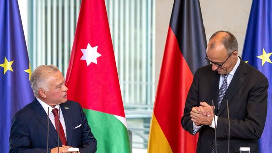 Jordanischer König Abdullah trifft Bundeskanzler Merz