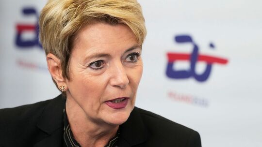 Die Schweizer Bundespräsidentin Karin Keller-Sutter