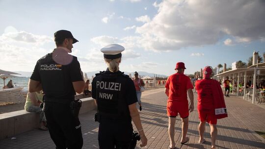Polizeistreife auf Mallorca