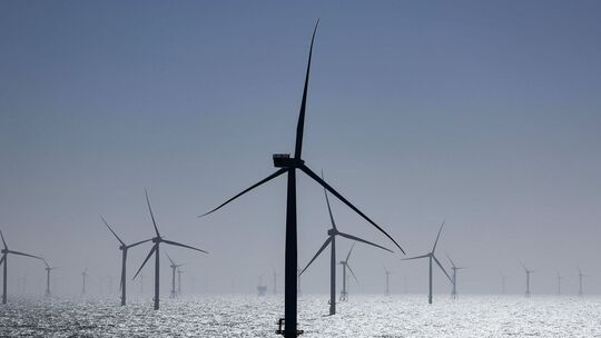 Windpark auf See