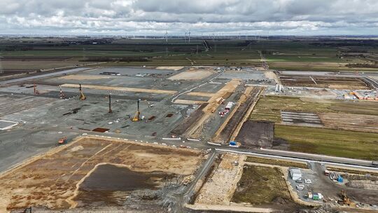 Baustelle Batteriehersteller Northvolt in Heide