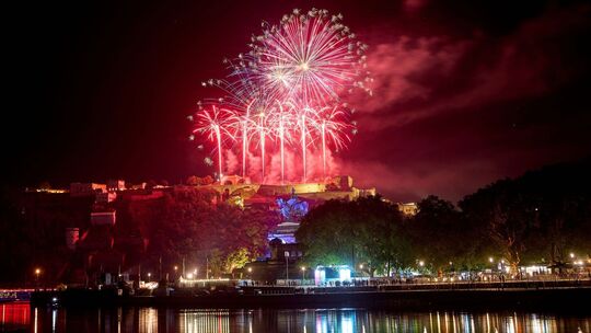 Rhein in Flammen bei Koblenz