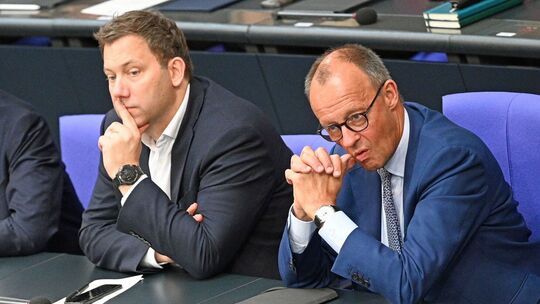 Lars Klingbeil und Friedrich Merz