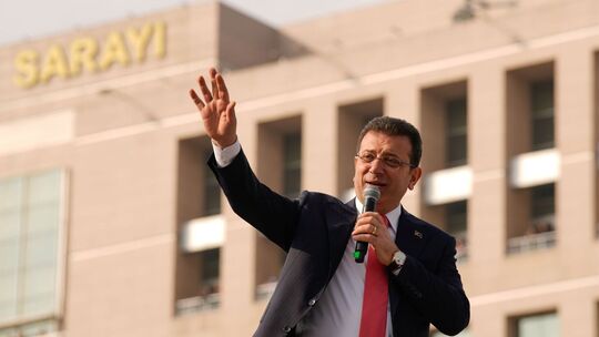 Istanbuls Bürgermeister Ekrem Imamoglu vor seiner Inhaftierung