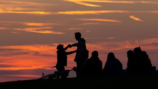 Sonnenuntergang in München