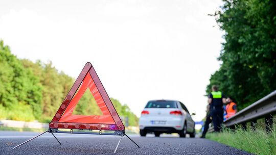 Panne auf Autobahn