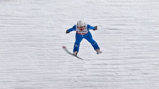 Nordische Ski-WM Oberstdorf - Paige Jones aus den USA in Aktion.