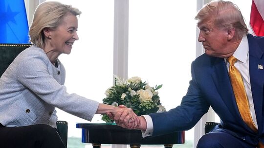 US-Präsident Trump und Kommissionspräsidentin von der Leyen