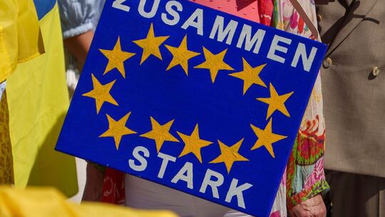 Menschenkette zum 34. Unabhängigkeitstag der Ukraine