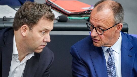 Lars Klingbeil und Friedrich Merz