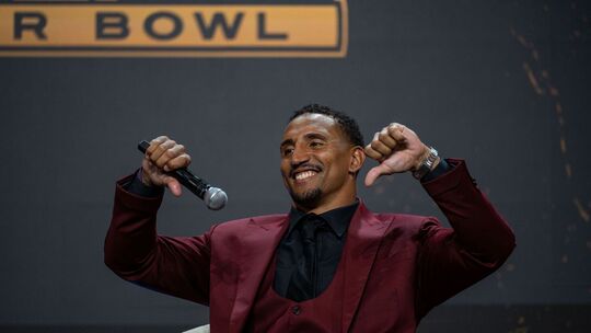 Podiumsdiskussion der NFL mit Jakob Johnson