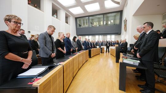 Schweigeminute für den in Völklingen getöteten Polizisten