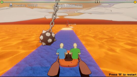 Screenshot vom Spiel «Paddle Paddle Paddle»
