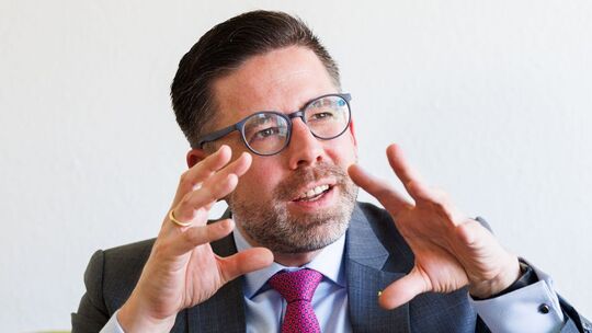 Philipp Fernis auf dem Grünen Sofa