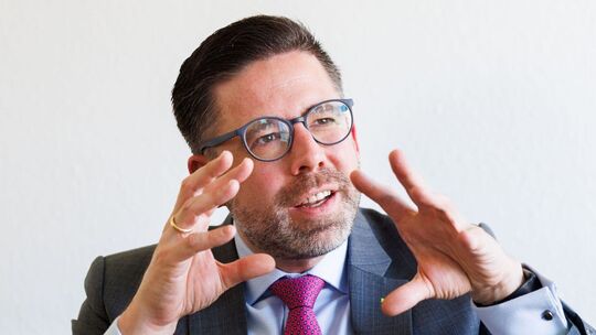 Philipp Fernis auf dem Grünen Sofa