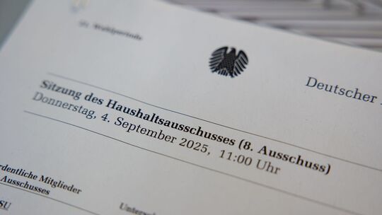 Entscheidende Sitzung des Haushaltsausschusses
