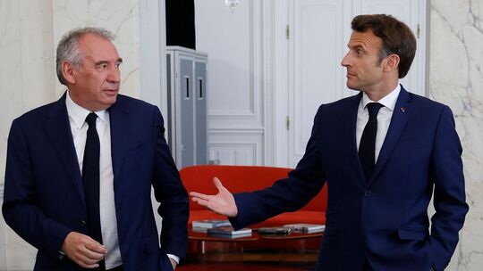 Francois Bayrou und Emmanuel Macron Francois Bayrou und Emmanuel Macron