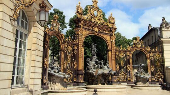 Vergoldete Tore am Place Stanislas in Nancy