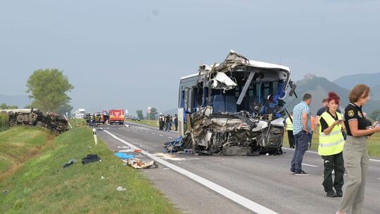 Busunfall in der Slowakei