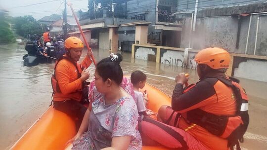 Überflutungen auf Bali