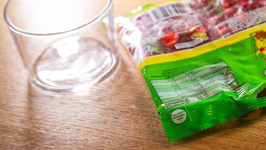 Lifehack Fruchtgummitüte wieder schließen