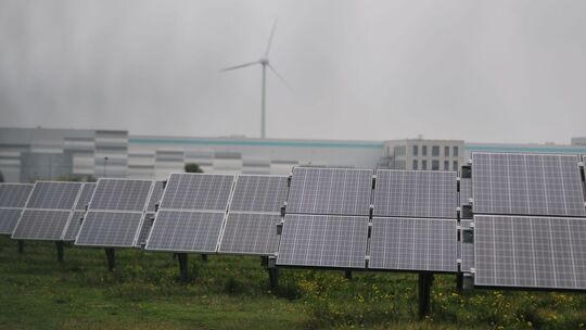 Solarmodule in Bitterfeld-Wolfen