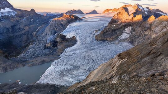 Gletscher Claridenfirn