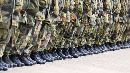 Soldaten beim Appell