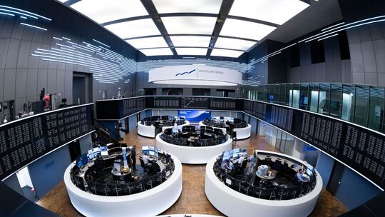 Handelssaal der Frankfurter Börse Handelssaal der Frankfurter Börse