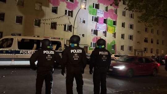 Polizeieinsatz wegen geplanter Räumung in Berlin-Mitte