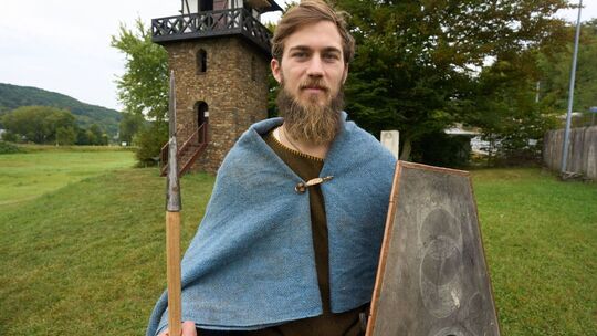 Als germanischer Krieger am Limes Wanderweg