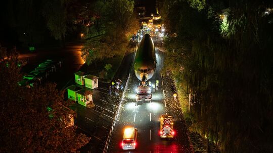 Ankunft Airbus A310 am Serengeti-Park