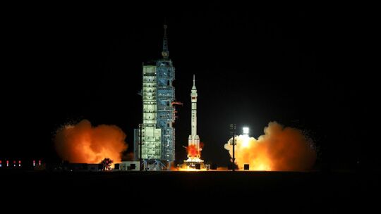 Start der Raumkapsel «Shenzhou 21» in Jiuquan