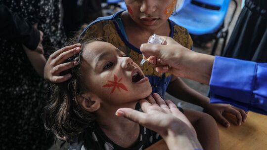 Impfung im Gazastreifen