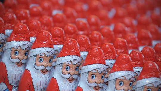 Schoko-Weihnachtsmänner Schoko-Weihnachtsmänner