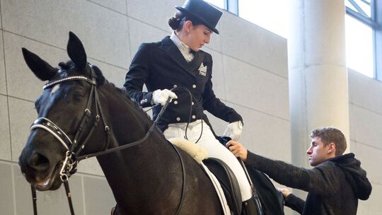 Dressurreiterin Lisa Müller und Thomas