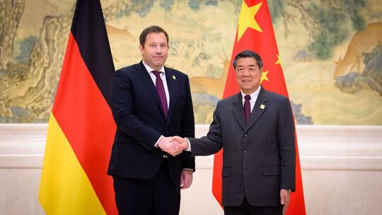 Bundesfinanzminister Klingbeil in China