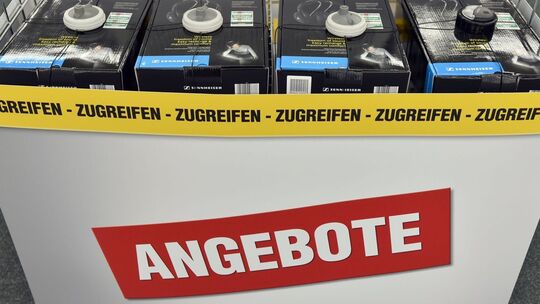 Sonderangebote in einem technikmark
