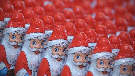 Schoko-Weihnachtsmänner