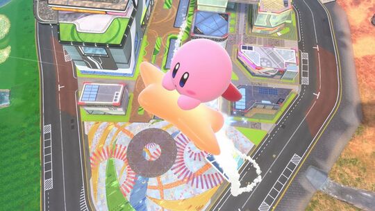 Screenshot aus dem Spiel «Kirby Air Riders»