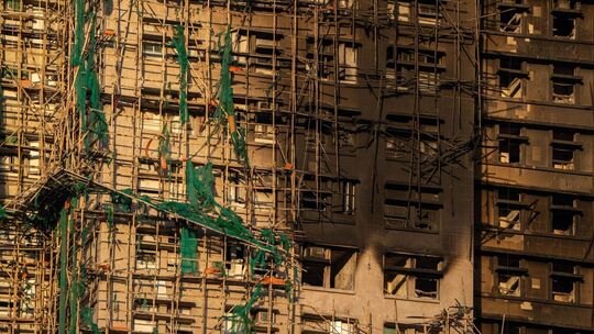 Nach Brand in Hongkong