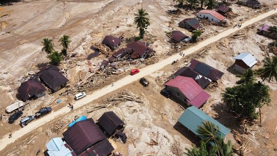 Sturzflut in Indonesien