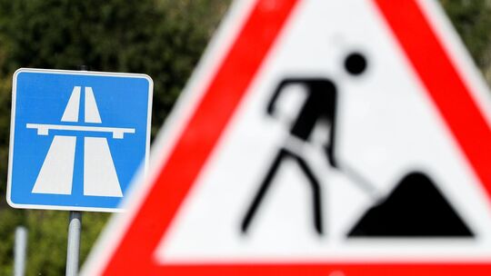 Bauarbeiten Autobahn Bauarbeiten Autobahn